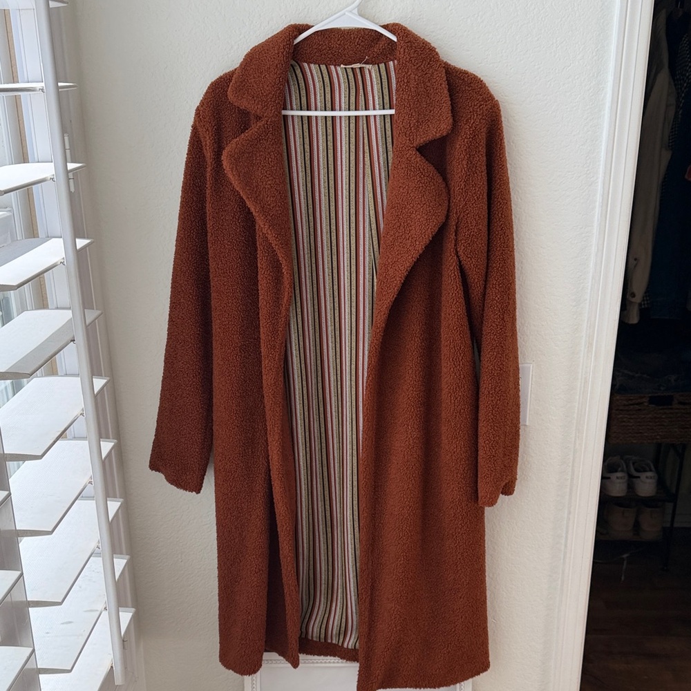 Rust Brown Textured coat
